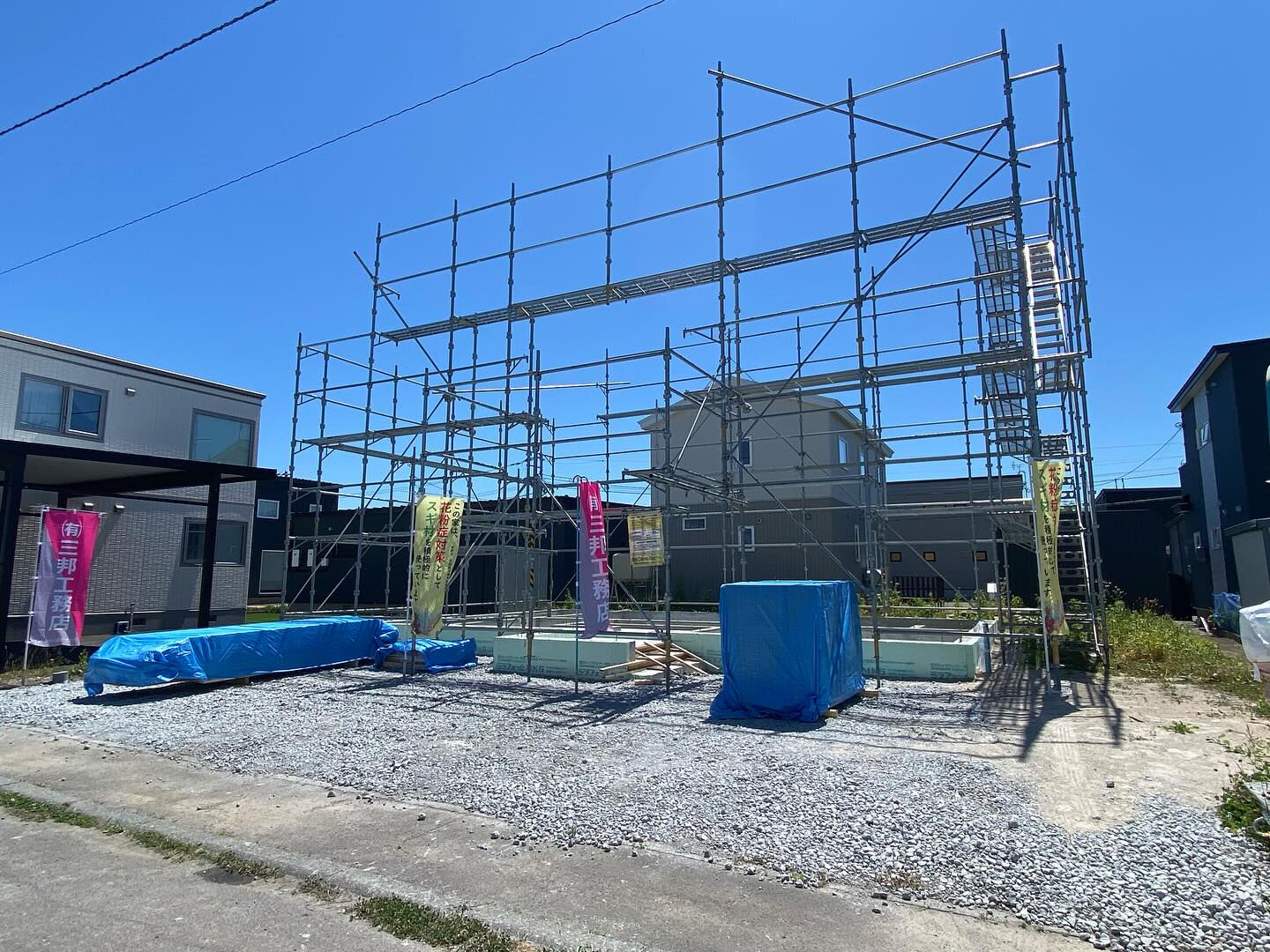 今回は、これから建方に入る現場のご紹介です！🏗️✨建方とは、